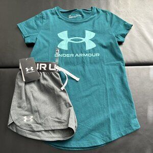 NWT Under Armour Athletic Set Girls Youth Size Medium